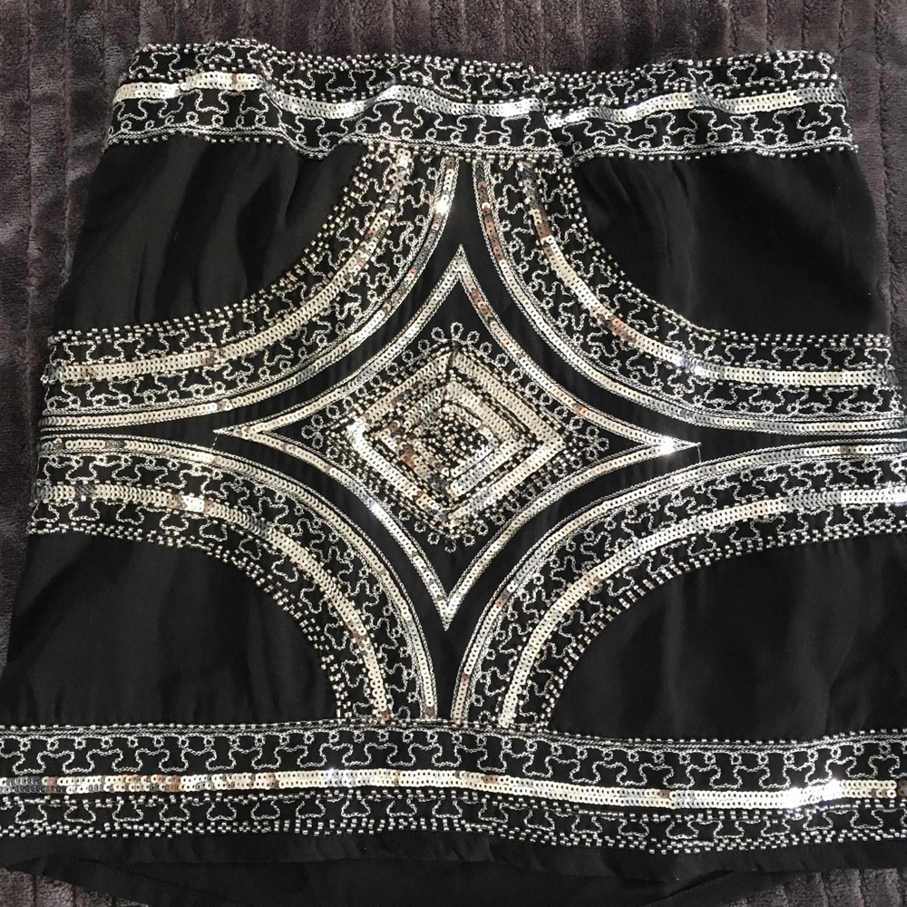 Forever 21 Embroidered Mini Skirt